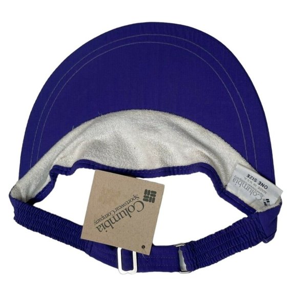 7 Visor Cap Hats Blank Navy Green Purple Red Columbia Sportswear & Cobra NEW - Picture 6 of 12